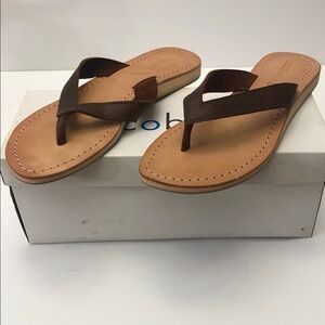 Coco belle Brown Leather Women's Sandals